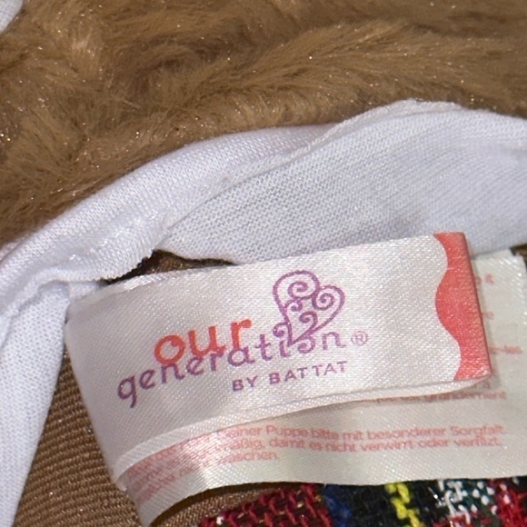 Our Generation 18" Doll by Battat Black Hair Brown Eyes Christmas Outfit Shoes - Picture 9 of 15